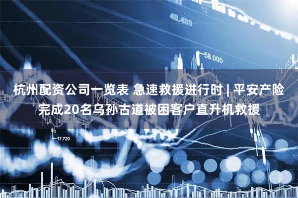 杭州配资公司一览表 急速救援进行时 | 平安产险完成20名乌孙古道被困客户直升机救援